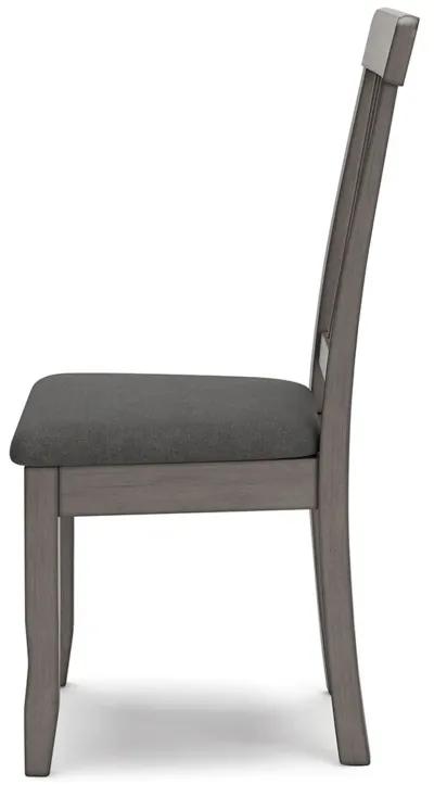 Shullden - Gray - 5 Pc. - Drop Leaf Table, 4 Side Chairs