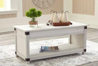 Bayflynn - Whitewash - 3 Pc. - Coffee Table, 2 End Tables