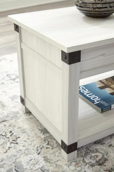 Bayflynn - Whitewash - 3 Pc. - Coffee Table, 2 End Tables