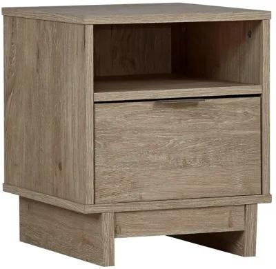 Oliah - Beige - One Drawer Night Stand - 20'' Width