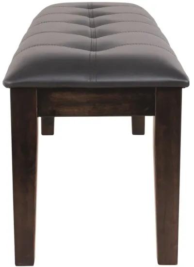 Haddigan - Dark Brown - Large Uph Dining Room Bench