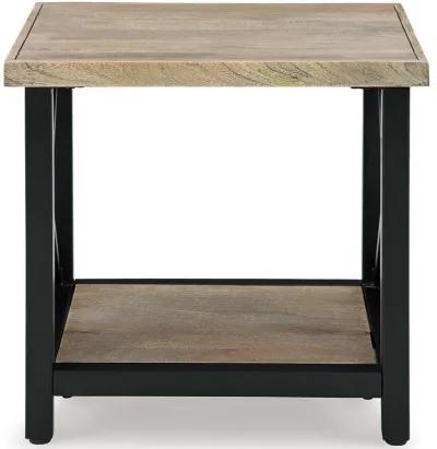 Bristenfort - Brown / Black - Rectangular End Table