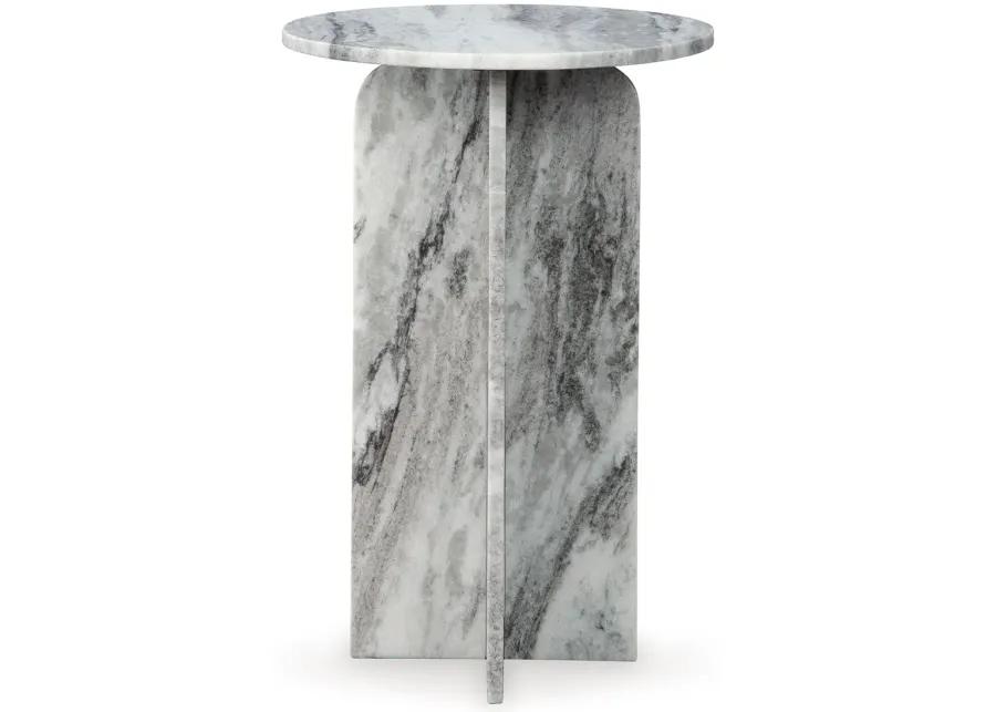 Keithwell - Gray - Round Accent Table