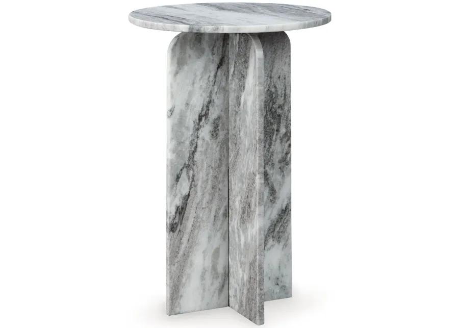 Keithwell - Gray - Round Accent Table