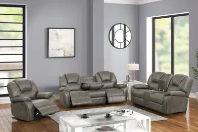 3 Piece Living Room Set: Power Reclining Sofa, Power Reclining Chair, Stationary Loveseat