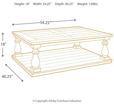 Mallacar - Black - Rectangular Cocktail Table