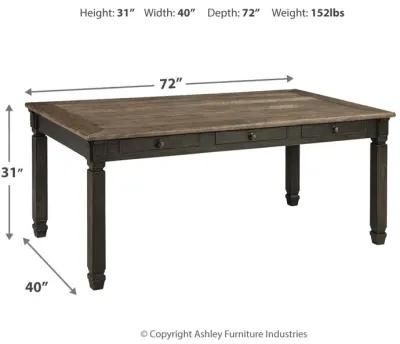 Tyler - Black / Gray - Rectangular Dining Room Table