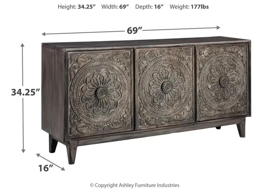 Fair - Dark Brown - Accent Cabinet