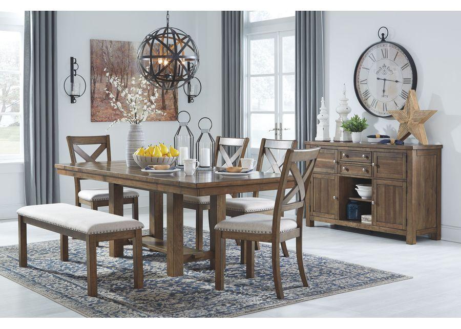 Moriville - Grayish Brown - Rectangular Dining Room Extension Table