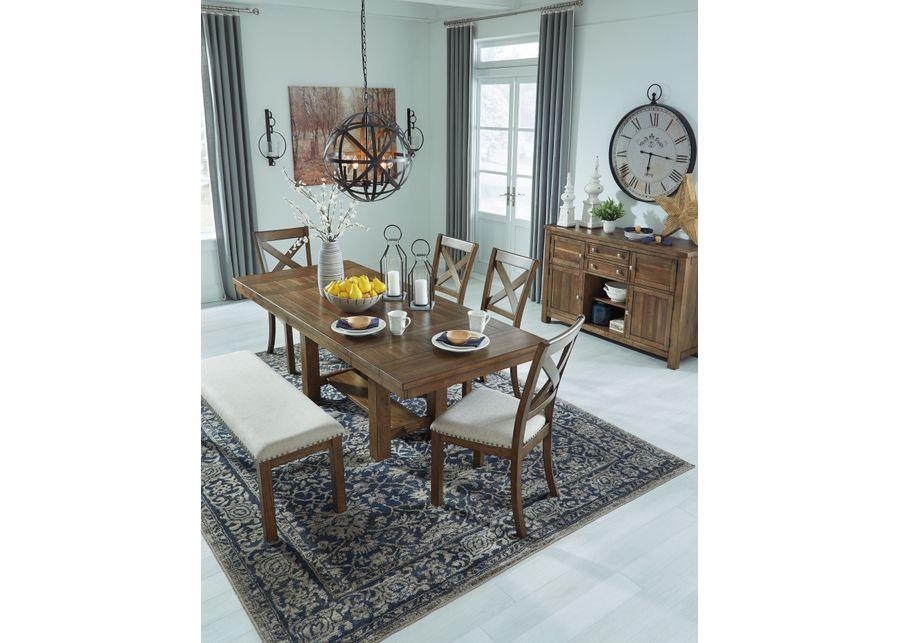 Moriville - Grayish Brown - Rectangular Dining Room Extension Table