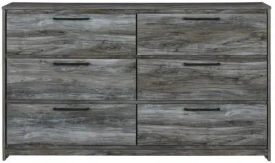 Baystorm - Gray - Six Smooth Drawer Dresser