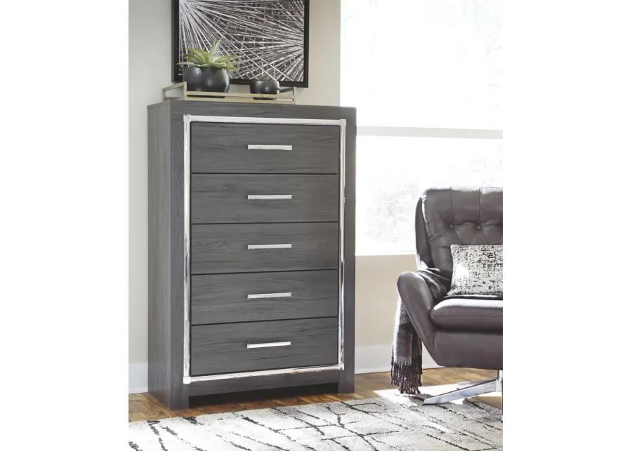 Lodanna - Gray - Five Drawer Chest