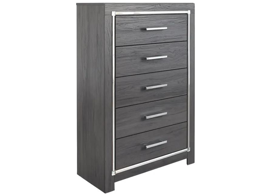 Lodanna - Gray - Five Drawer Chest