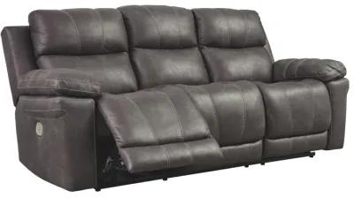 Erlangen - Dark Gray - Pwr Rec Sofa With Adj Headrest