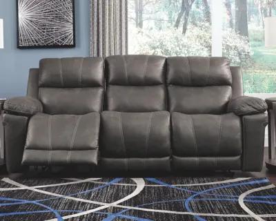 Erlangen - Dark Gray - Pwr Rec Sofa With Adj Headrest