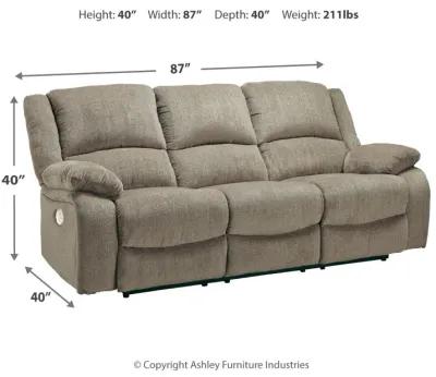 Draycoll - Pewter - Reclining Power Sofa