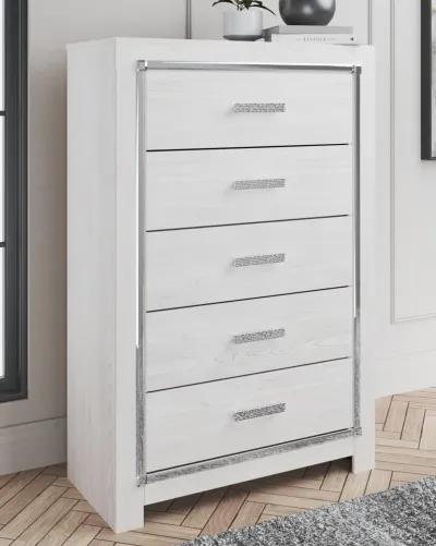 Altyra - White - Five Drawer Chest