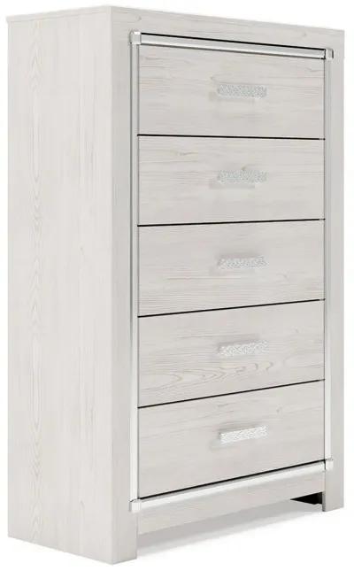 Altyra - White - Five Drawer Chest