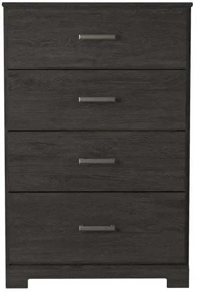 Belachime - Charcoal - Four Drawer Chest