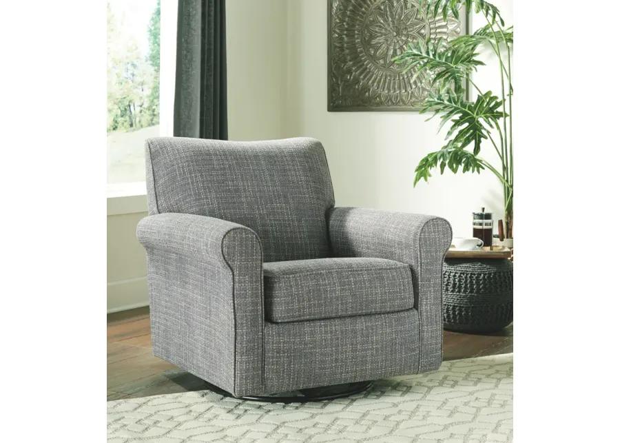 Renley - Ash - Swivel Glider Accent Chair