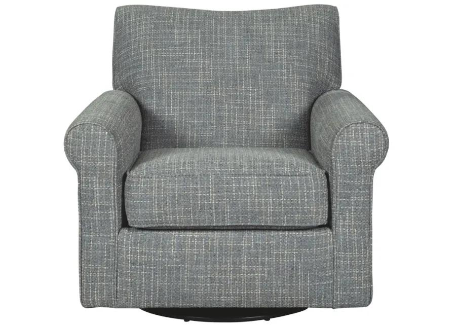 Renley - Ash - Swivel Glider Accent Chair