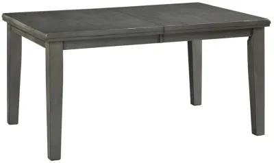 Hallanden - Gray - Rectangular Dining Room Butterfly Extension Table