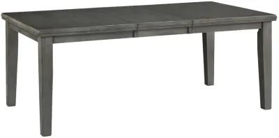 Hallanden - Gray - Rectangular Dining Room Butterfly Extension Table