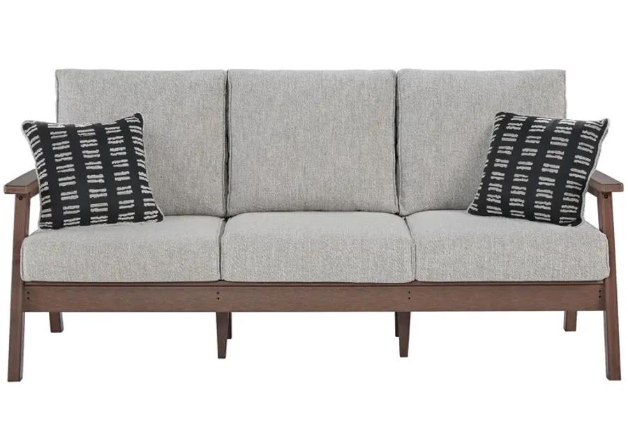 Emmeline - Brown / Beige - Sofa With Cushion