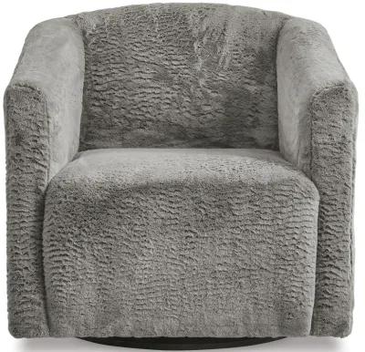 Bramner - Charcoal - Swivel Accent Chair