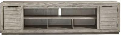 Naydell - Gray - Xl TV Stand W/Fireplace Option