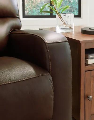 Emberla - Coffee - Swivel Glider Recliner