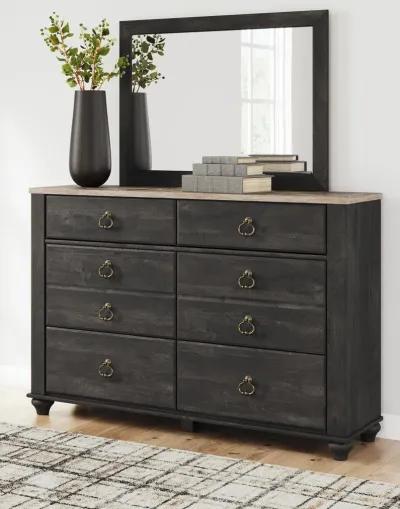 Nanforth - Two-tone - Dresser And Mirror