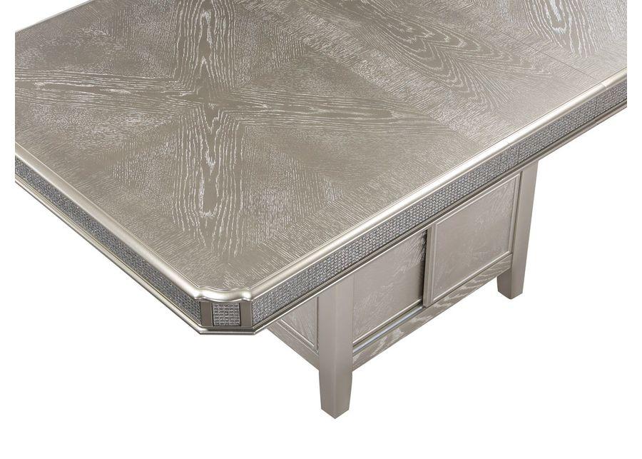 Klina - Counter Height Table (1 X 12 Leaf) - Silver