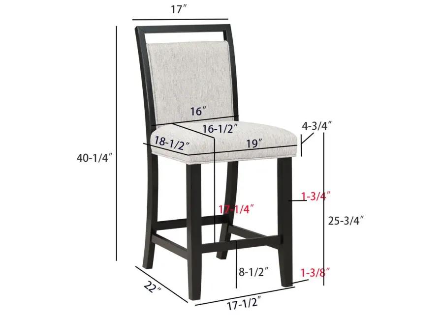 Dary - Counter Height Dining Chair (Set of 2) - White