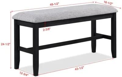 Buford - Counter Height Bench - Light Gray