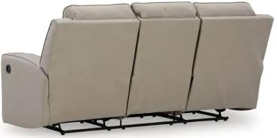 Lavenhorne - Pebble - Rec Sofa W/Drop Down Table