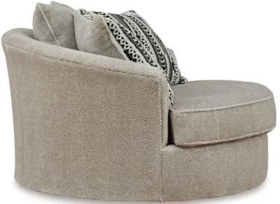 Calnita - Sisal - Oversized Swivel Accent Chair