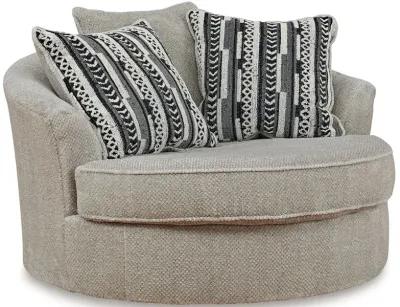 Calnita - Sisal - Oversized Swivel Accent Chair