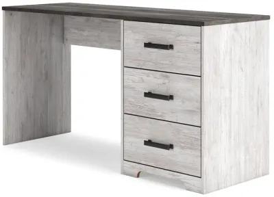 Shawburn - White / Dark Charcoal Gray - Home Office Desk