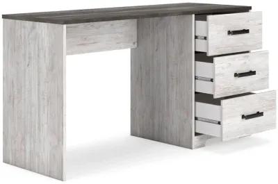 Shawburn - White / Dark Charcoal Gray - Home Office Desk