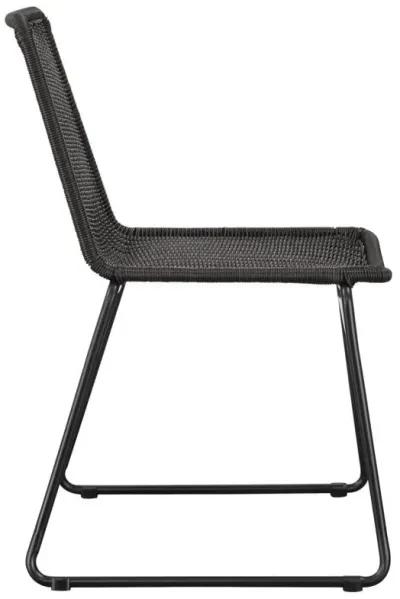 Dacy - Faux Rattan Metal Dining Side Chair (Set of 2) - Brown