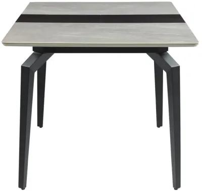 Mina - Rectangular Extension Dining Table - Gray Ceramic