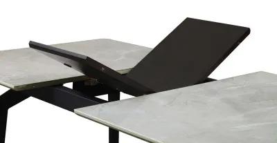 Mina - Rectangular Extension Dining Table - Gray Ceramic