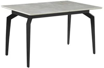 Mina - Rectangular Extension Dining Table - Gray Ceramic