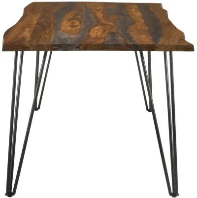 Neve - Live Edge Dining Table - Gray Sheesham