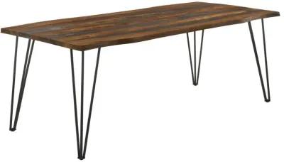 Neve - Live Edge Dining Table - Gray Sheesham