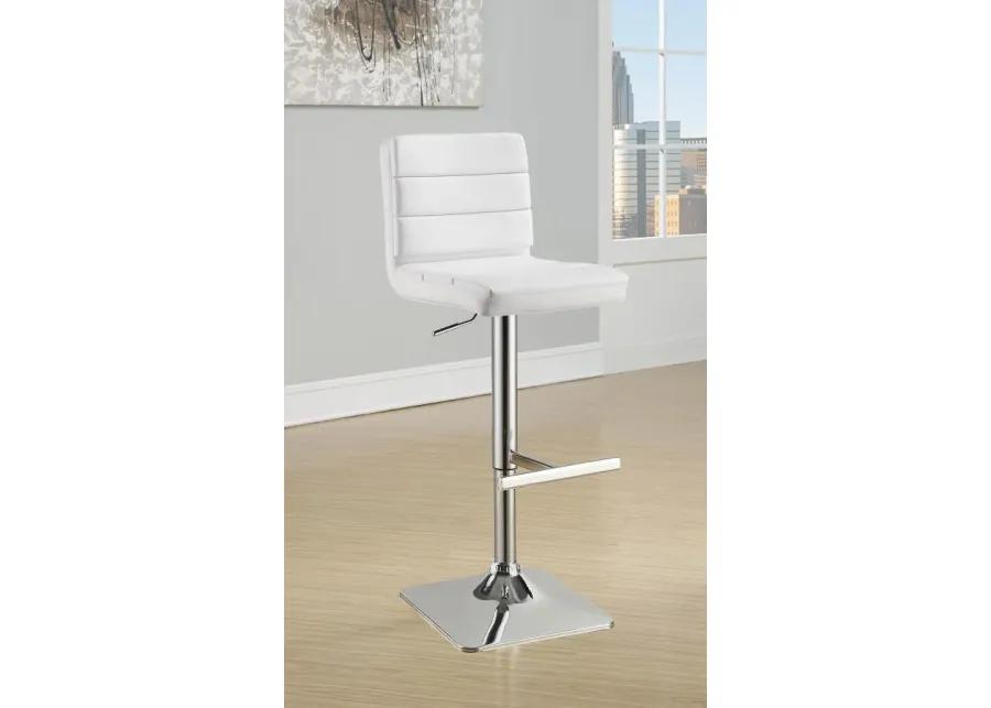 Bianca - Square Upholstered Adjustable Bar Stools (Set of 2)