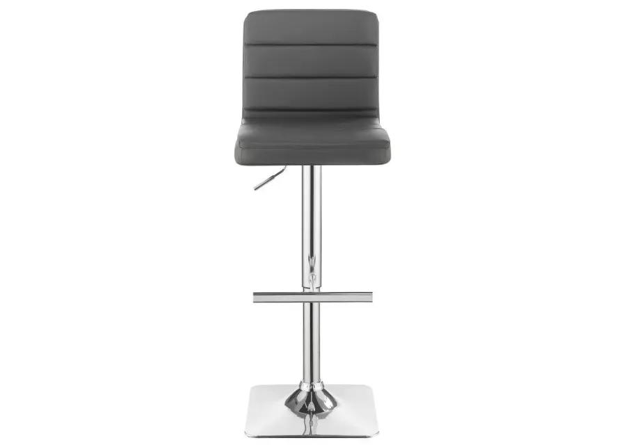 Bianca - Square Upholstered Adjustable Bar Stools (Set of 2)