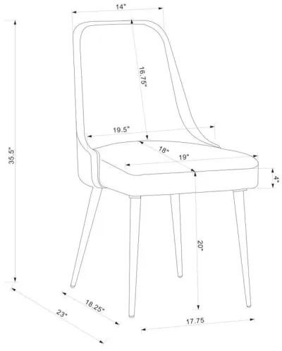 Alan - Upholstered Dining Chairs (Set of 2) - Gray