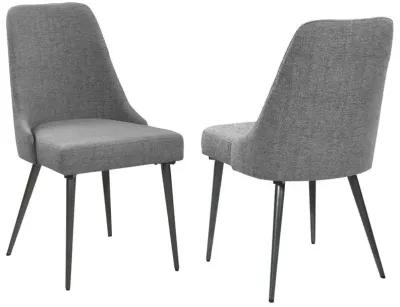 Alan - Upholstered Dining Chairs (Set of 2) - Gray